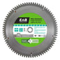 EAB Mitre Saw Blade - Carbide-tipped - 10-in Dia - 5° Negative Hook Angle - 80 Tooth - Each