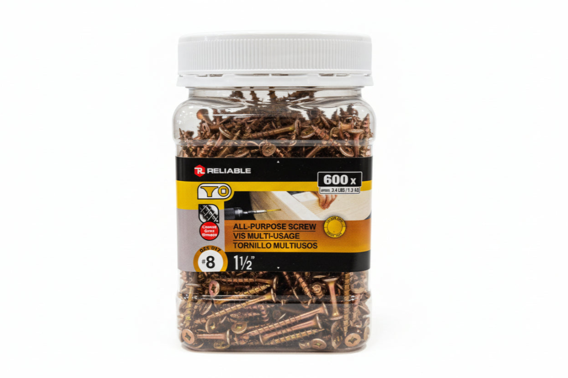 All Purpose Screws #8 1 1/2", 1 3/4", 2 1/2"