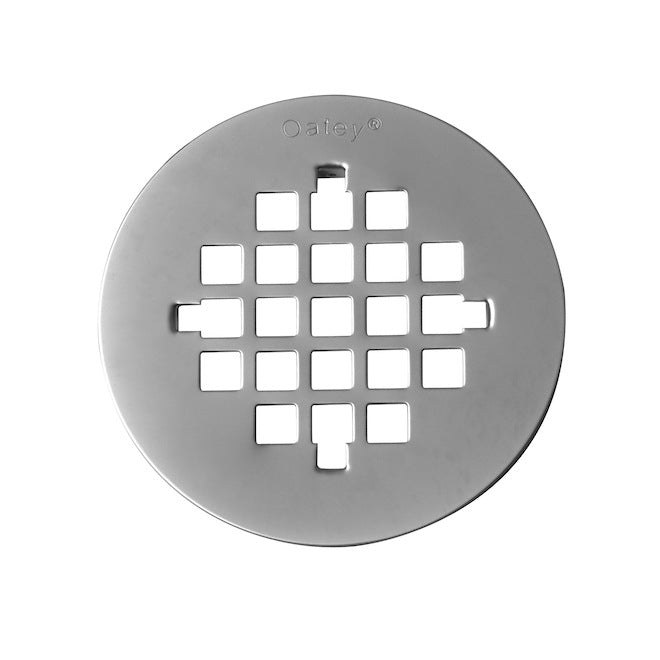 Oatey 3-in diameter Brushed Nickel Finish Strainer - Each