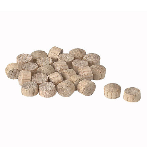 Wolfcraft Round Head Screw Plugs - Oak - Wood - 1/2-in dia - 25-Pack - Each