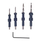 Wolfcraft Screw Setter Set - #6 - #8 - #10 - #12 - Hex Shaft - Tapered Drill Bits - 4 Per Pack - Each