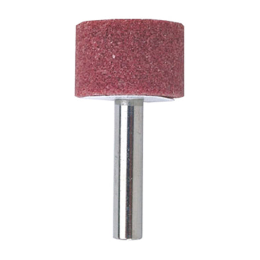 Wolfcraft Cylinder Grinding Stone - 1-in dia x 9/16-in L - 1/4-in Round Shank - Vitrified Aluminum Oxide - Each