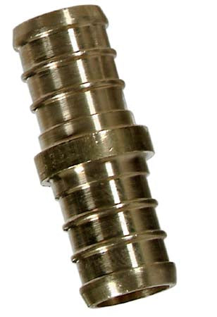 Pex-Ready Quick Sert 1/2-in x 1/2-in Brass Coupling - Each