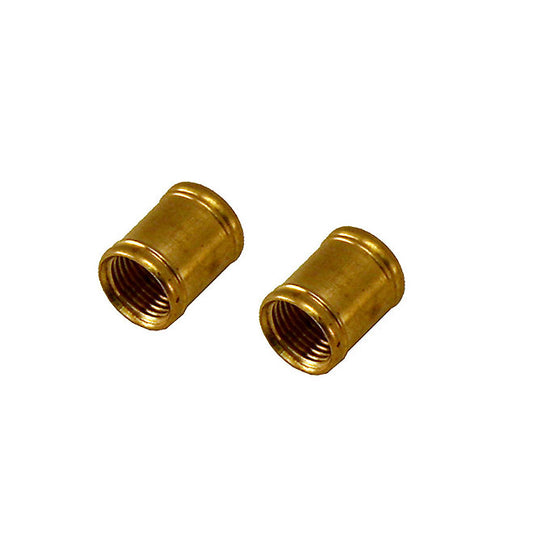 Coupling - 1/8" I.P.S. - Brass Finish - 2/Pk-