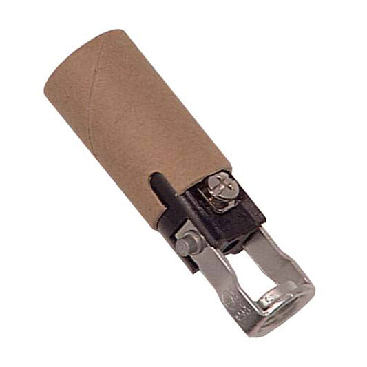 Atron Candelabra Keyless Socket - Medium Base - Black - 125-Volts - 75-Watt-