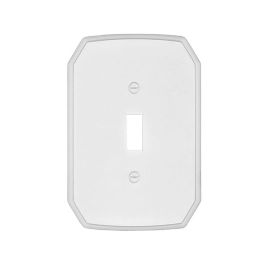 Atron 1-Gang 1-Pack White Toggle Jumbo Wall Plate-