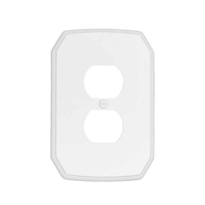 Atron 2-Gang 1-Pack White Duplex Jumbo Wall Plate-