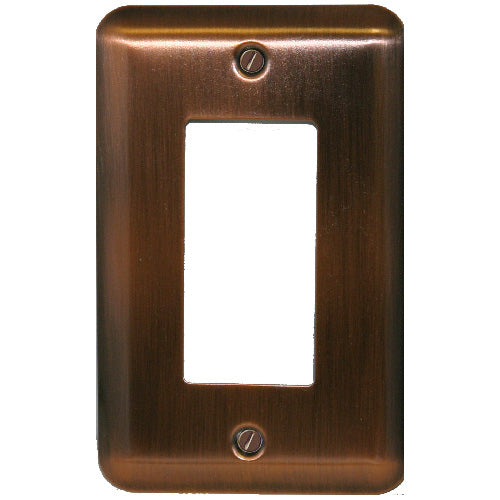 Single-Gang Wall Plate - "Elite" - Oiled Bronze-