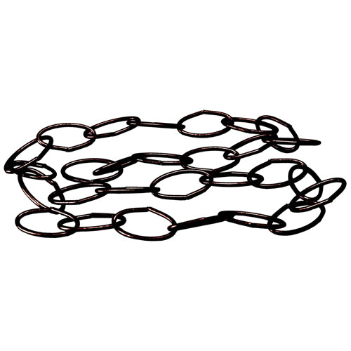 Atron Metal Oval Link Chain - Oiled Bronze - 11-Gauge - 3-ft L-