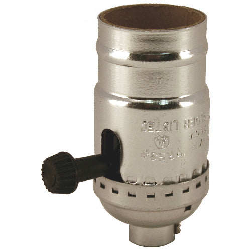 Atron Socket - Chrome - Metal - 3-Way Turn Knob-