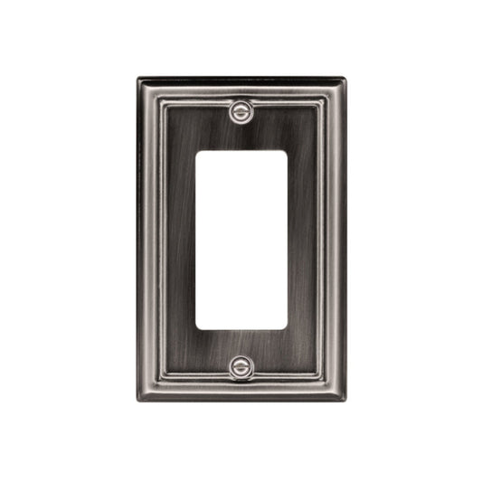 Atron 1-Gang 1-Pack Pewter Decorator Standard Wall Plate-