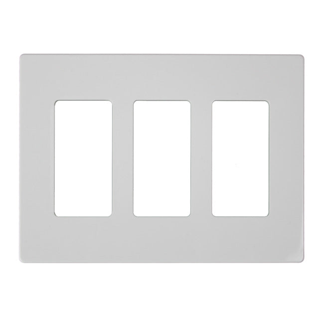 Atron 3-Gang 1-Pack White Decorator Standard Wall Plate-