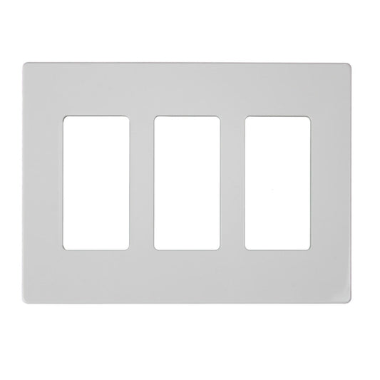 Atron 3-Gang 1-Pack White Decorator Standard Wall Plate-