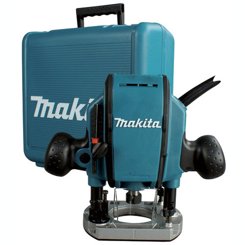 Makita 1 1/4-HP Corded Plunge Router - 27000 RPM - 3-Stage Depth Change - Trigger Switch - Dust-Proof Bearing - Each