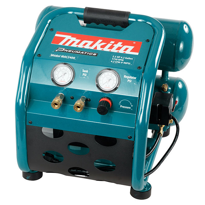 Makita 2.5-HP 4.2-gal. 130 psi Teal Air Compressor - Each