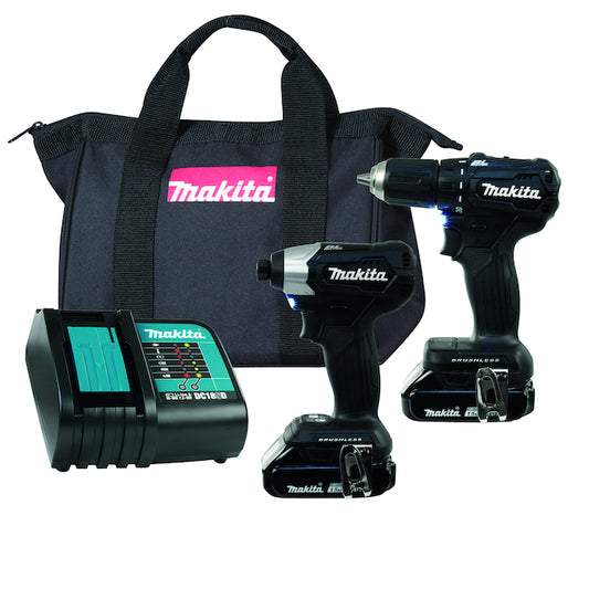 Makita LXT 2-Tool 1.5-Volt Lithium-Ion Brush Power Tool Combo Kit with Tool Bag - Each