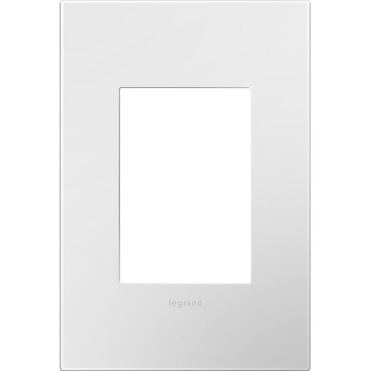 Legrand adorne 1-Gang Square Wall Plate (Gloss White)-