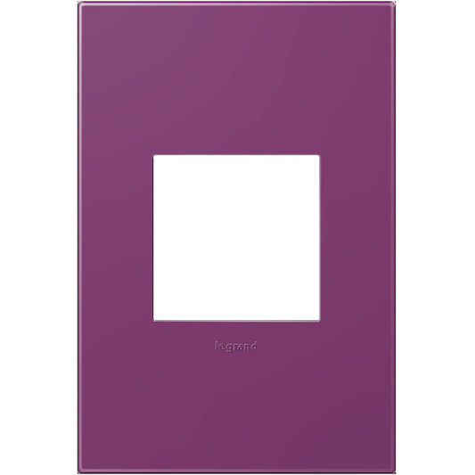 Legrand adorne 1-Gang Square Wall Plate (Plum)-