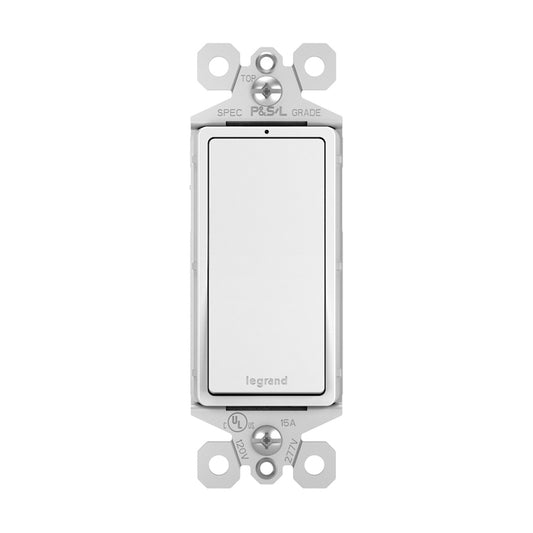 Legrand 15-Amp White Decorator Light Switch-Each