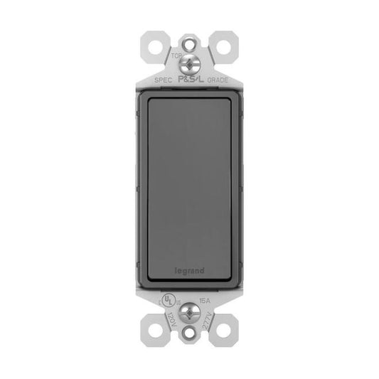 Legrand 15-Amp Black 3-Way Decorator Light Switch-Each