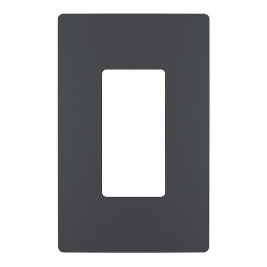 Legrand radiant 1-Gang Graphite Single Decorator-ft Wall Plate-