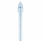 Glass and Tile Drill Bit - 1/2" - Silver - Carbide Tip - Each