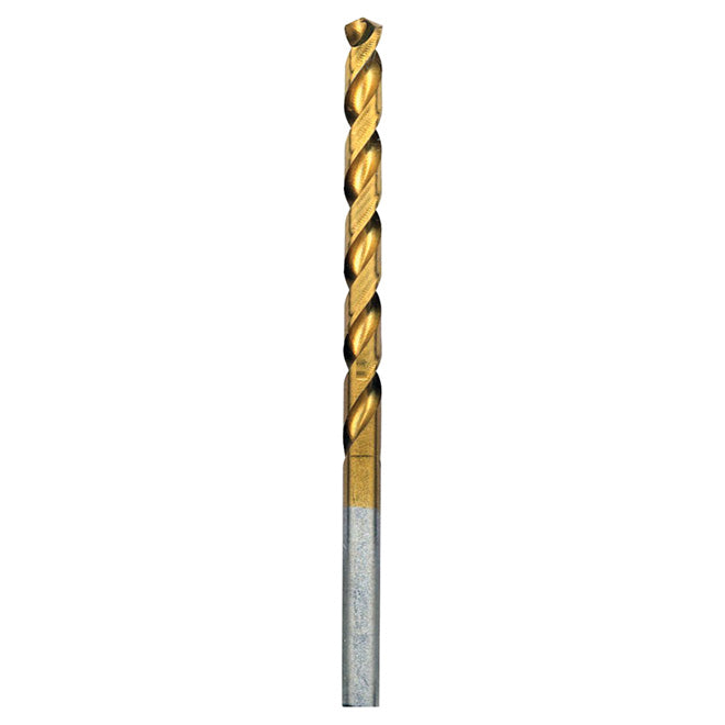 Bosch Titanium-Coated Drill Bit - 3/64-in Dia x 3 5/8-in L - 3-Flat Shank - Double Flute - Each