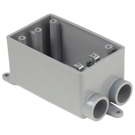 CARLON Single Gang Plastic Electrical Box-Each