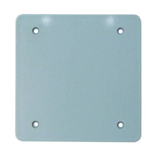 Double Gang Nonmetallic Weatherproof FS Box Blank Cover-Each