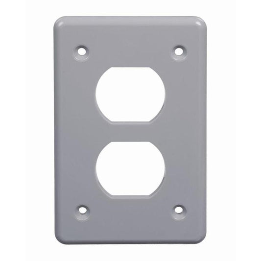 CARLON Single Duplex Receptacle Weatherproof Cover-