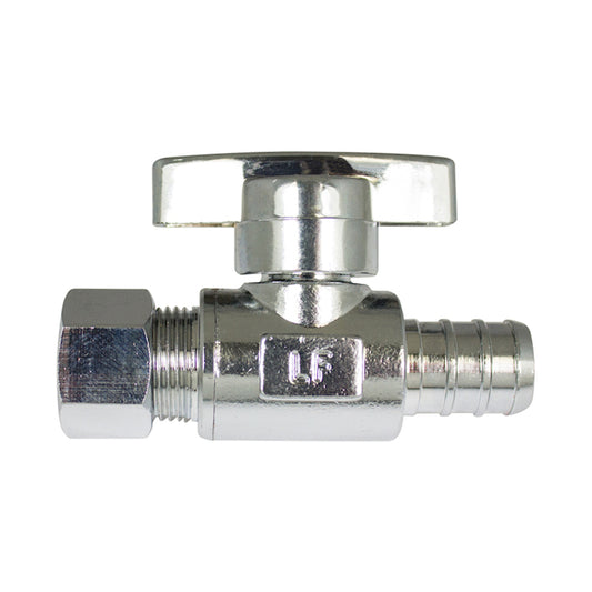 Waterline 1/2-in x 3/8-in Compression Angle Stop Valve -