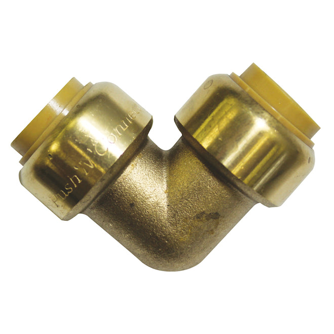 Waterline 90-degree Brass Elbow Fitting - 1/2-in - Each