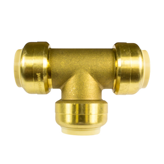 Waterline 3/4-in Tee Connector - Brass - Each