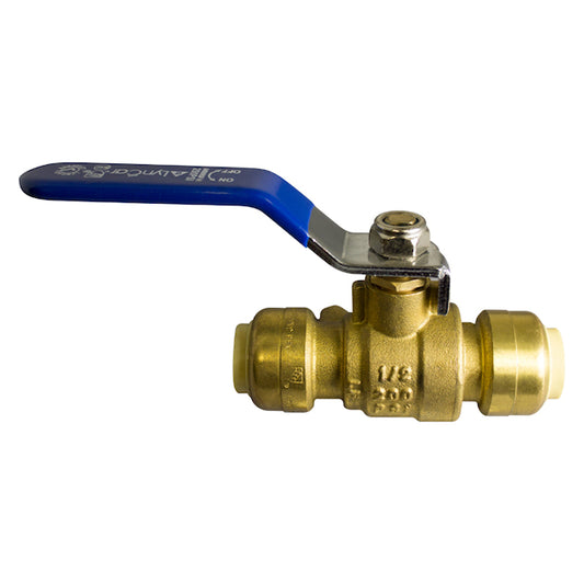 Waterline 1/2-in diameter Brass Ball Valve with Lever - Each