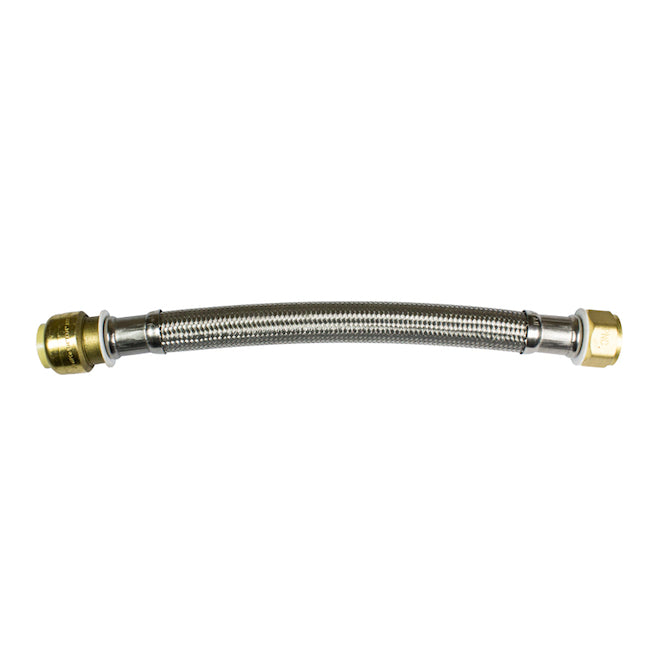 Waterline 3/4-in x 12-in Quick Connect Water Heater Hose - Each