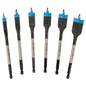 Spyder Stinger Spade Drill Bits - Black Oxide Coated High-Speed Steel - Set of 6 - 1/4-in Hex Shank - Each