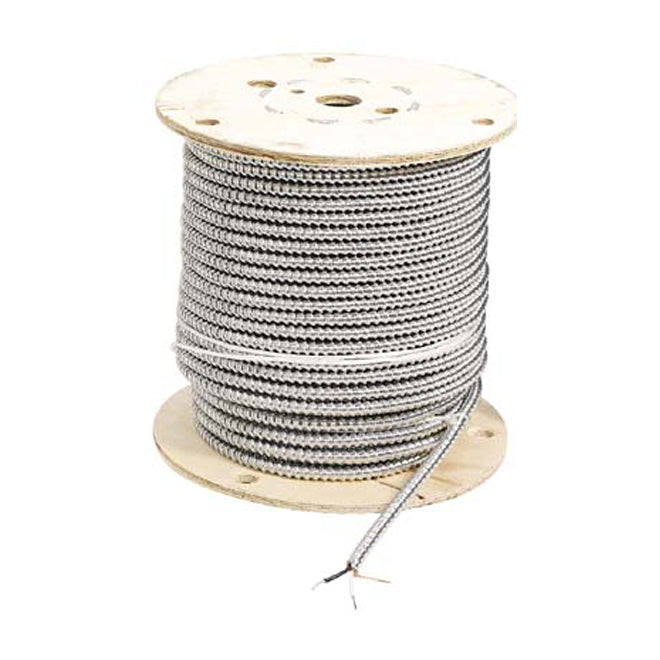 Southwire 75-m 14GA/2 Solid Aluminum Interlocking AC90 armored Cable-Roll