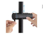 Round Single-Setting Slide Bar Adjustable Wall Mounted Matte Black Finish