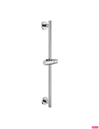 Round Single-Setting Slide Bar Adjustable Wall Mounted Chrome Finish