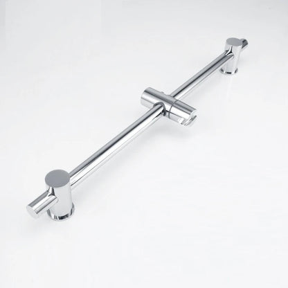 Round Single-Setting Slide Bar Adjustable Wall Mounted Chrome Finish