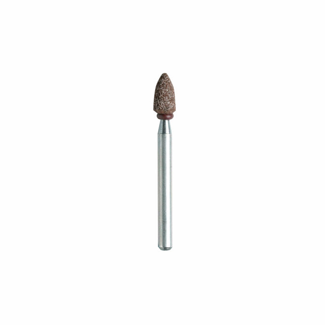 Dremel Aluminum Oxide Grinding Stone Bit - 3/16-in Dia - 1/8-in Round Shank - Flame-Shaped - Each