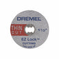 Dremel EZ Lock Metal Cut-Off Wheel - 1 1/2-in Dia x 1/8-in T - Lock-and-Load - 5 Per Pack - Pack