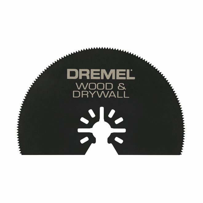 Dremel Half-Moon Multi-Max Oscillating Blade - 3-in W - Universal Quick-Fit - High Speed Steel - Each