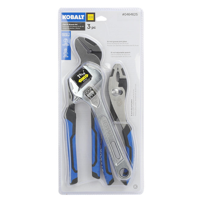 Pliers and Wrench Set - 4 Pieces - Each