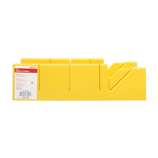 Project Source Miter Box Durable ABS Yellow - Each