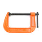 Pony 2600 4-in C-Clamp - Powder Coated Orange Finish - Each