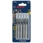 Bosch T-Shank Clean Cutting Jigsaw Blades for Wood - 3 1/4-in L x 3/64-in T - 20-TPI - High-Carbon Steel - 5 Per Pack - Pack