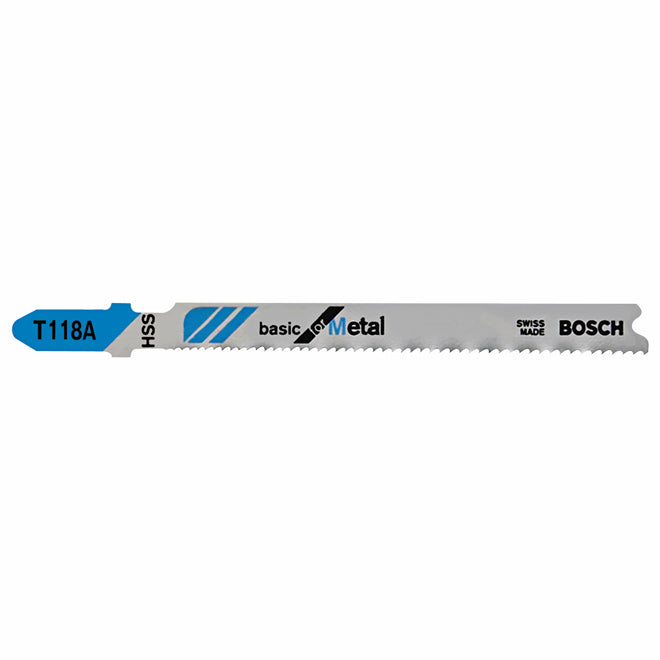 Bosch T-Shank Jigsaw Blades - 3 5/8-in - 17-24 Progressive TPI - High-Speed Steel - 5 per Pack - Pack