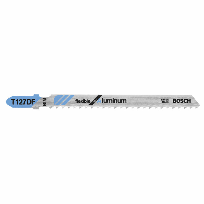 Bosch T-Shank Flexible Jigsaw Blades for Aluminum - 4-in L x 3/64-in T - 8-TPI - Bi-Metal - 5 Per Pack - Pack