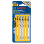 Bosch U-Shank Jigsaw Blades - 6 TPI - High-Carbon Steel - 5 Per Pack - 3 5/8 in L - Each